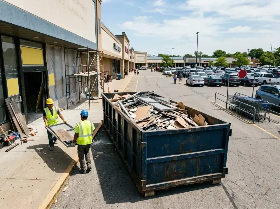 retail-store-renovation-debris-003 — frequently asked questions, Roll-off Dumpster Rentals in Westchester, IL